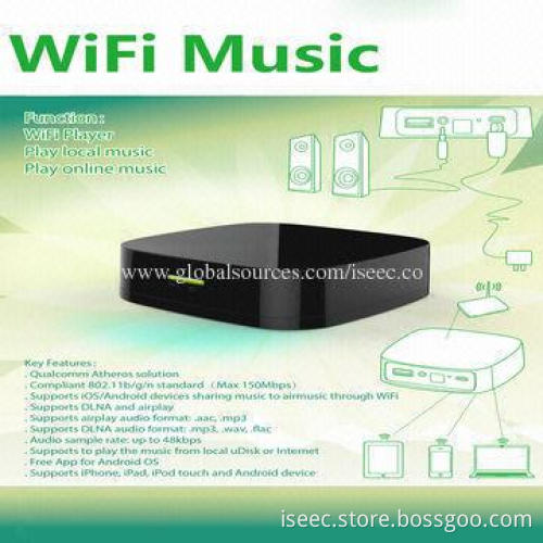 Wi-Fi Air Audio Player, Transfer Music to Traditional Sound, Supports Wireless Routing Mode